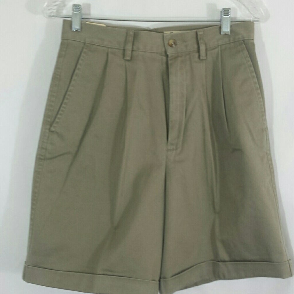 Eddie Bauer Khaki Shorts with cuffs NWT